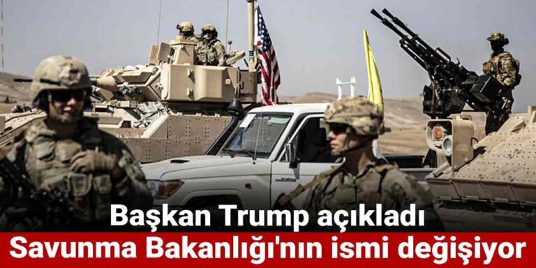 baskan trump acikladi savunma bakanliginin ismi degisiyor AX74cKur