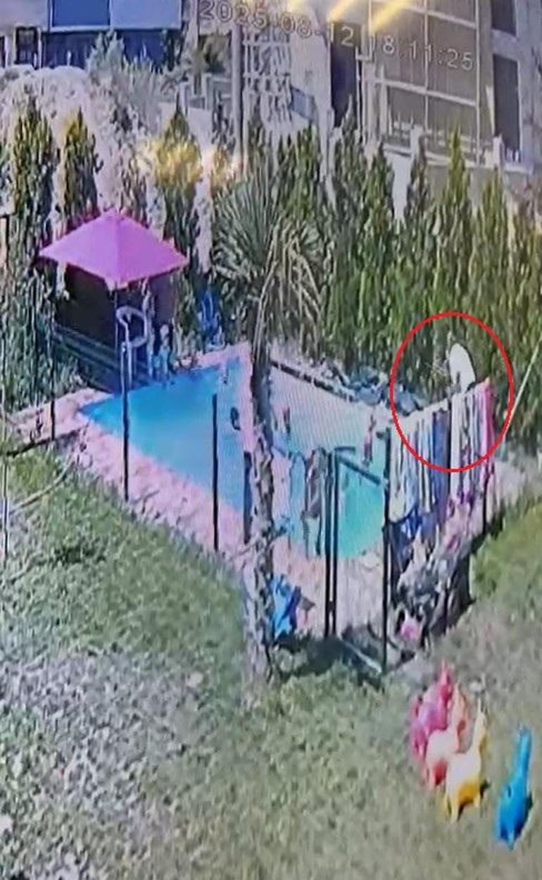 Havuzda yaşanan olay anı