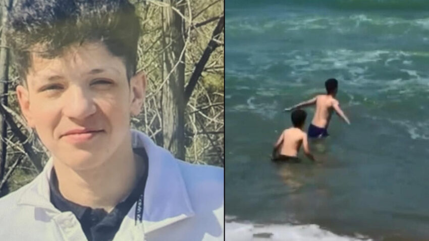 Yasakli bolgede denize girmisti 14 yasindaki halilin son goruntuleri yurek yakti ATWEx43J